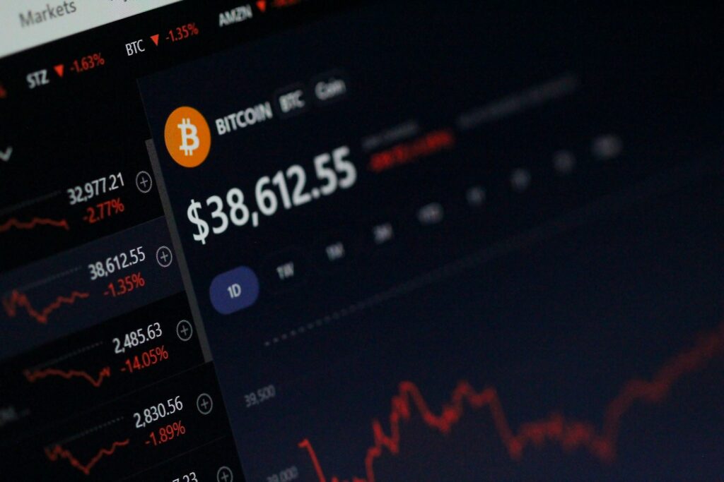 a close up of a Trading dashboard